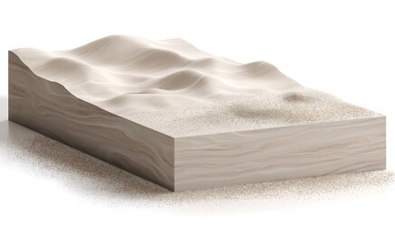 沙丘地形切面图