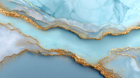 浅蓝玛瑙金纹装饰背景