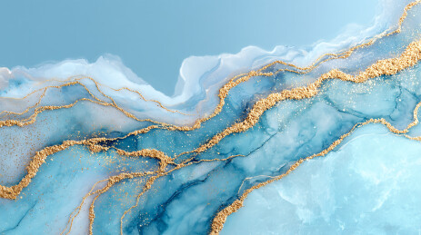 浅蓝玛瑙金纹装饰背景