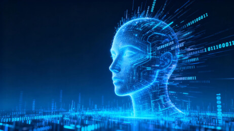 AI人工智能数字技术头像背景