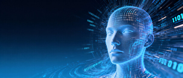 AI人工智能数字技术头像背景