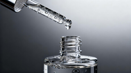 滴管滴液特写展示