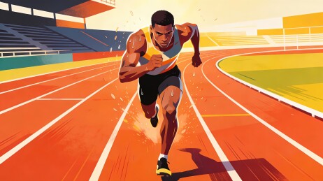 跑道赛跑