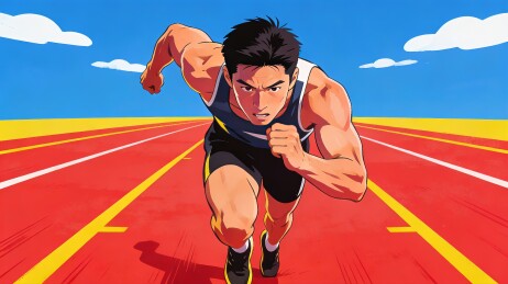 跑道赛跑