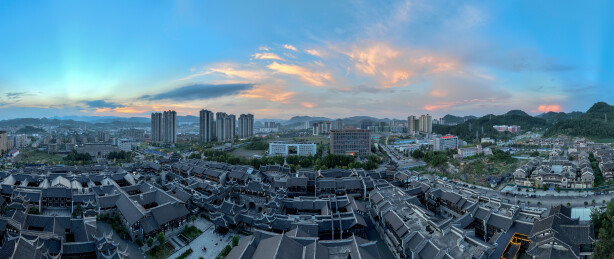 贵州省遵义市汇川区，遵义古城景区风光