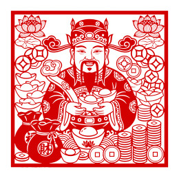 马年新春剪纸风