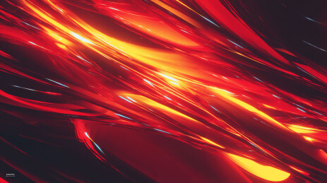 炽热流光动态抽象艺术壁纸