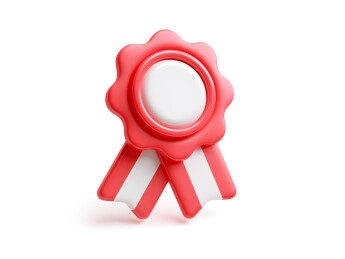 卡通红色标签装饰