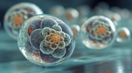 早期胚胎发育过程的微观艺术呈现