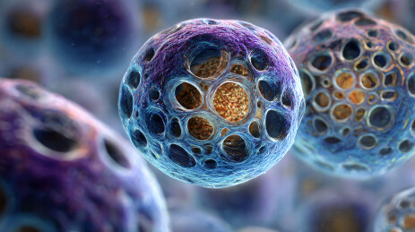 微观细胞结构艺术渲染图
