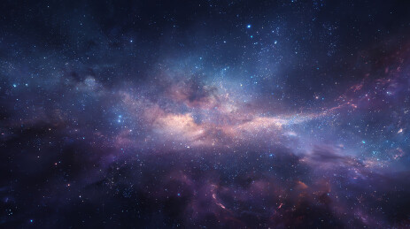 浩瀚星河璀璨夜空