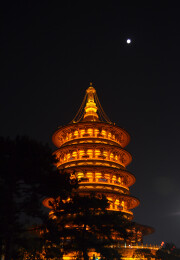 洛阳武则天通天塔夜景