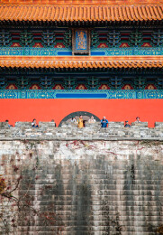 江苏南京钟山风景名胜区明孝陵方城明楼