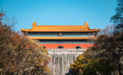 江苏南京钟山风景名胜区明孝陵方城明楼