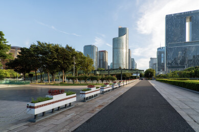 杭州CBD商务区城市街景