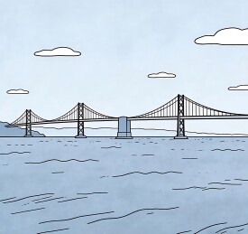 简笔画跨海大桥