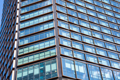 昆明香格里拉酒店现代建筑外墙和玻璃