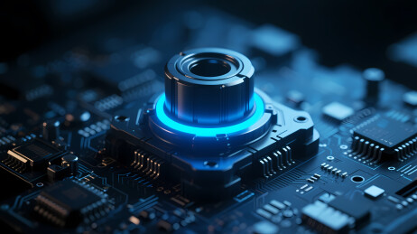 蓝色光环电子元件