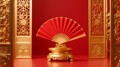 红扇金座典雅中式