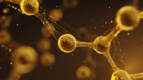 神经元网络发光连接图