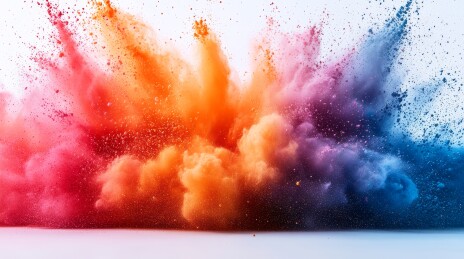 彩色粉末绚丽喷溅