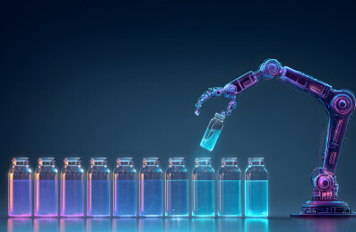 机械臂往瓶中注入液体