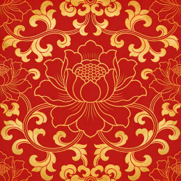 中式传统缠枝莲纹纹样