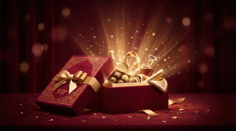 奢华VIP礼盒内含香水巧克力与丝巾