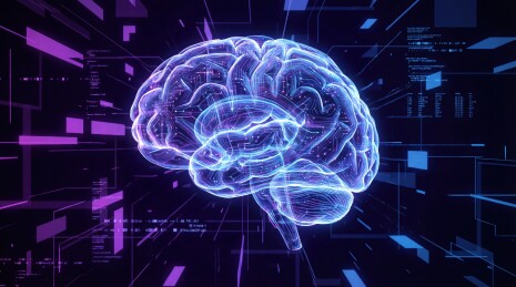 发光大脑科技概念图