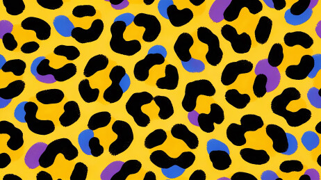 四方连续时尚豹纹材质