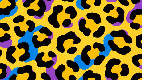 四方连续时尚豹纹材质