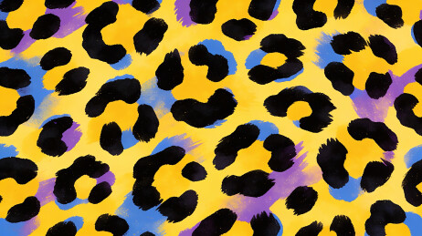 四方连续时尚豹纹材质