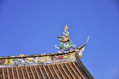 福建省泉州开元寺闽南建筑古建筑屋顶屋脊兽