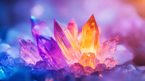 璀璨水晶能量堆科技感背景