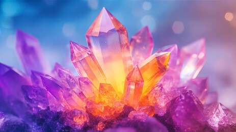 璀璨水晶能量堆科技感背景