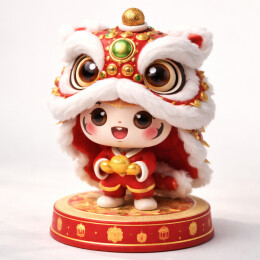小财神公仔可爱新年角色