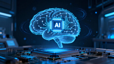 AI人工智能大脑芯片科技概念