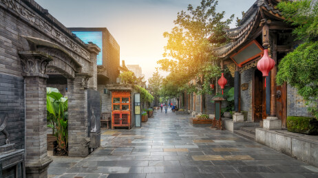 成都宽窄巷子街景