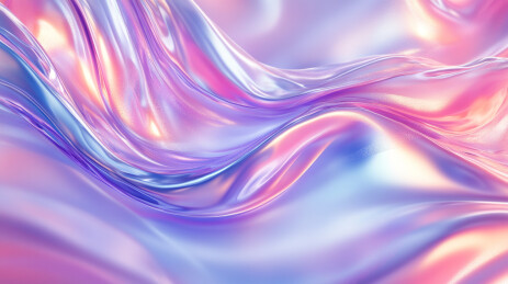 抽象全息幻彩流体波浪背景