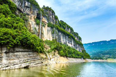 中国湖北省恩施州恩施大清江风景区自然风光