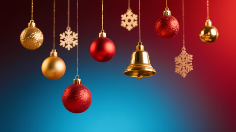 圣诞红金装饰挂饰