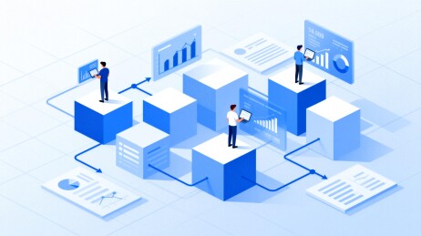 科技数据图表分析工作场景