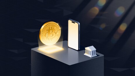 比特币与手机银行模型展示