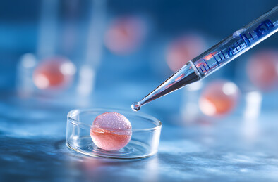 滴管向培养皿中的细胞滴液