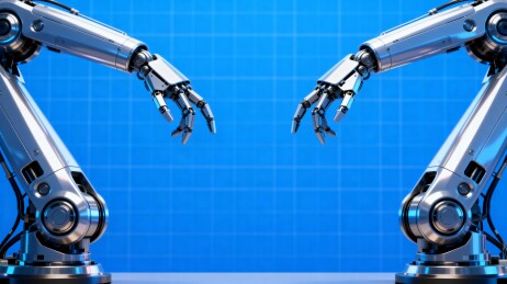 机械臂对峙科技感十足