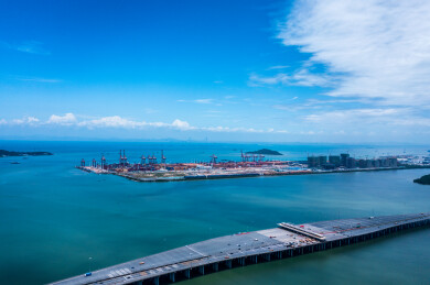 深圳大铲湾码头与广深沿江高速前海收费站