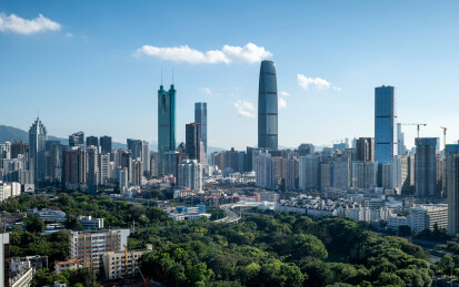 深圳罗湖城市天际线