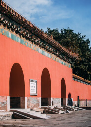北京明十三陵长陵 陵门古建筑景观
