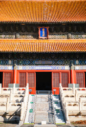 北京明十三陵长陵 祾恩殿古建筑景观