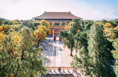 北京明十三陵长陵 祾恩殿古建筑景观